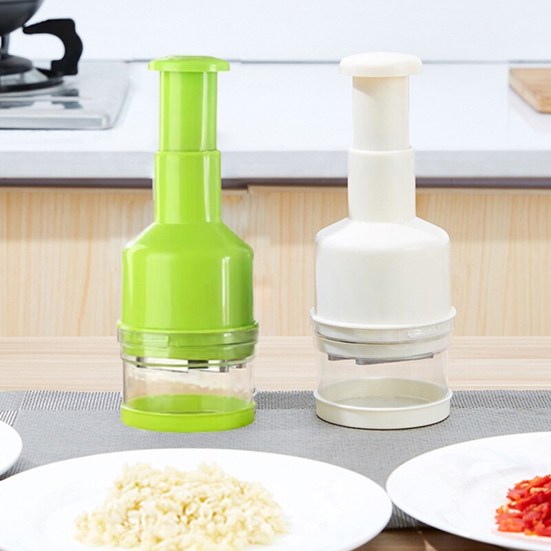 Multifunction Manual Onion Chopper Stainless Steel Garlic Crusher