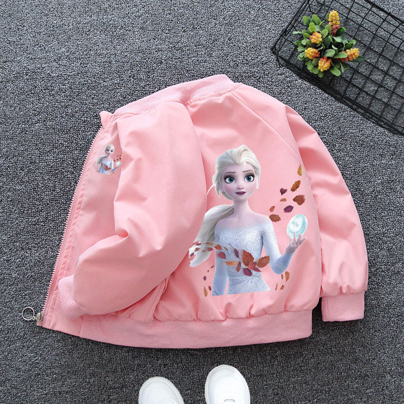 Autumn Girl Cartoon Jacket Minnie Mickey Mouse Frozen