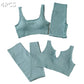 Seamless Sport Set Women 2 Two Piece Crop top Bra Leggings Shorts Yoga Set