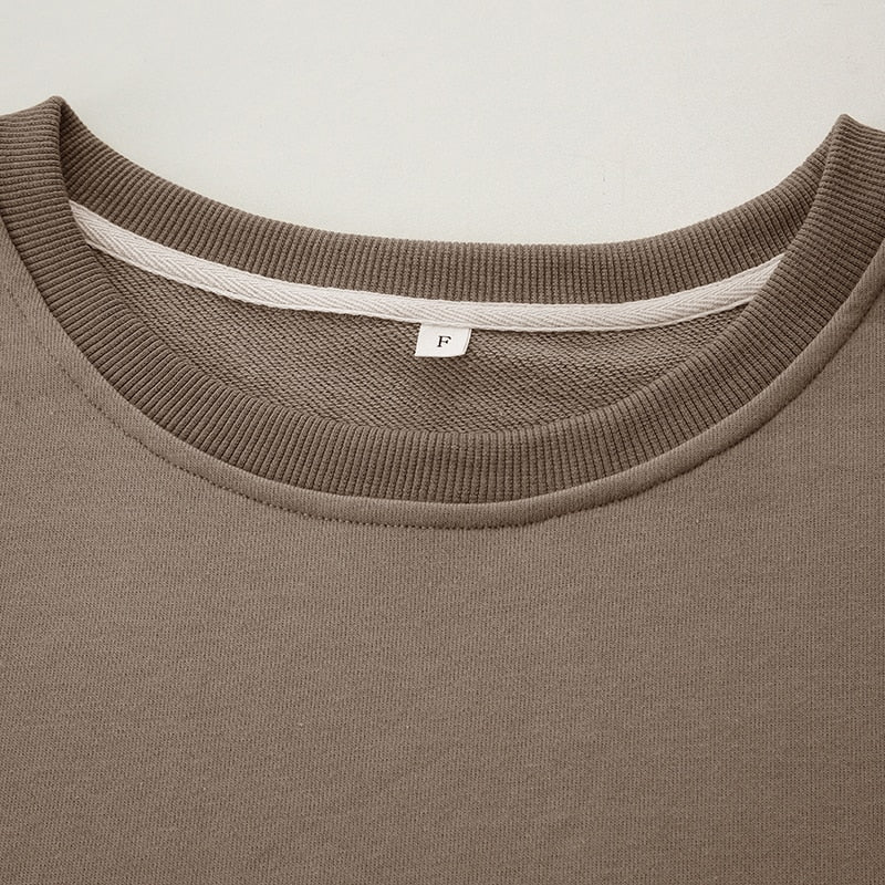 Oversized 100% Cotton Women Long Sleeve Streetwear