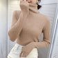 Women Turtleneck Sweaters Casual Soft Cashmere Pullovers Elastic