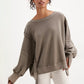Oversized 100% Cotton Women Long Sleeve Streetwear