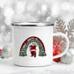 Snowman Deer Print Enamel Coffee Mugs Christmas Gifts New Year Party
