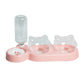 Pet Cat Bowl Automatic Feeder Food Drinking