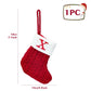 Christmas Socks Red Snowflake Alphabet Letters Decorations