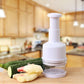 Multifunction Manual Onion Chopper Stainless Steel Garlic Crusher
