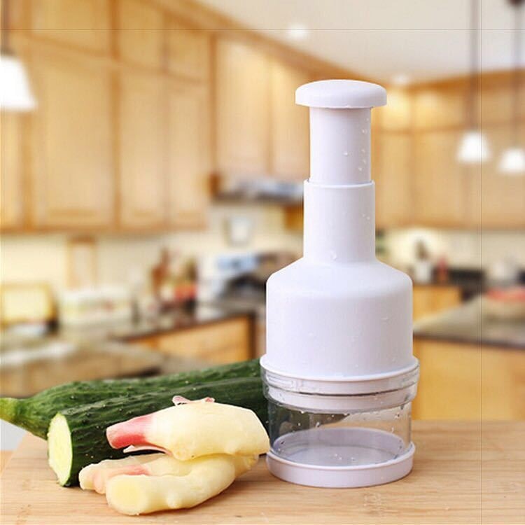 Multifunction Manual Onion Chopper Stainless Steel Garlic Crusher