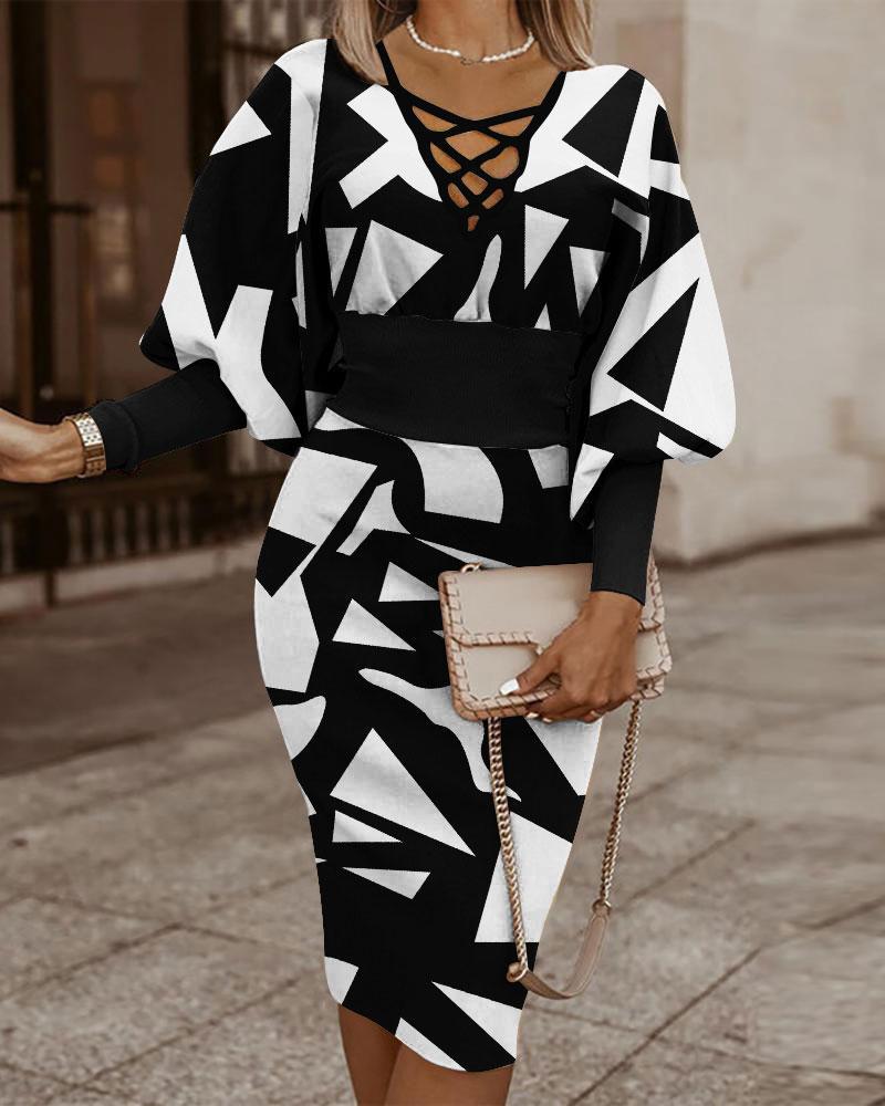 Women's Spring, Autumn and Winter Slim Fit Long Sleeve Dress