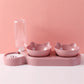 Pet Cat Bowl Automatic Feeder Food Drinking