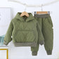 2020 Autumn Winter Suit for Girls Boys Hooded Coat Set