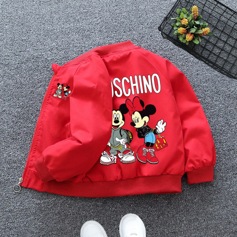 Autumn Girl Cartoon Jacket Minnie Mickey Mouse Frozen