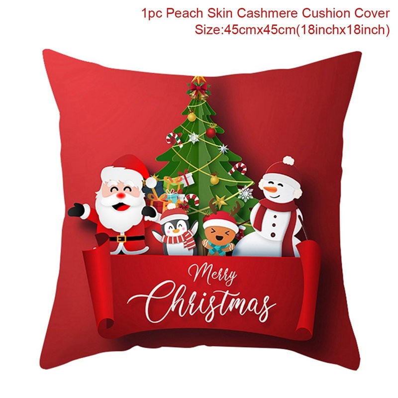 45cm Christmas Cushion Pillow Cover Christmas Decorations