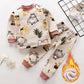 New Kids Boys Thicken T-Shirt Tops Pajama Sets Cartoon