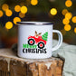 Snowman Deer Print Enamel Coffee Mugs Christmas Gifts New Year Party