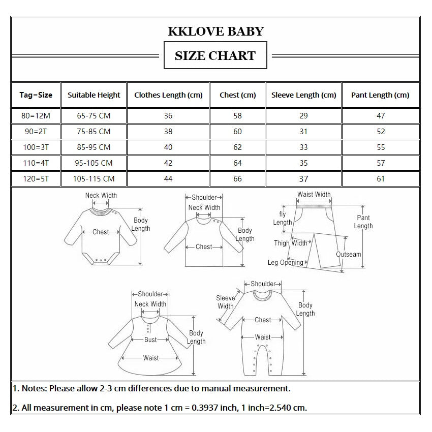 2 Pcs Autumn Cotton Toddler Boy Children Clothing Sets