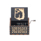 New Wooden Hand Crank Music Box Merry Christmas Music Theme