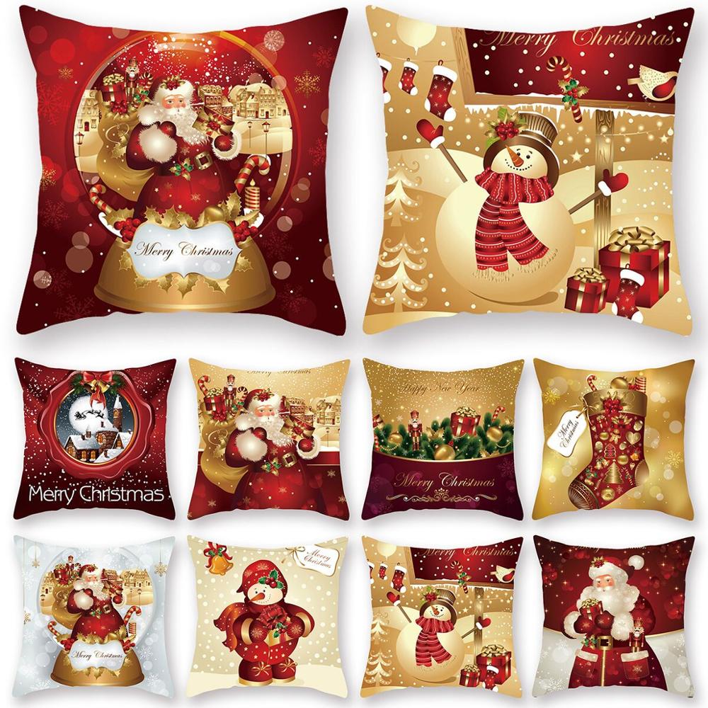 45cm Christmas Cushion Pillow Cover Christmas Decorations