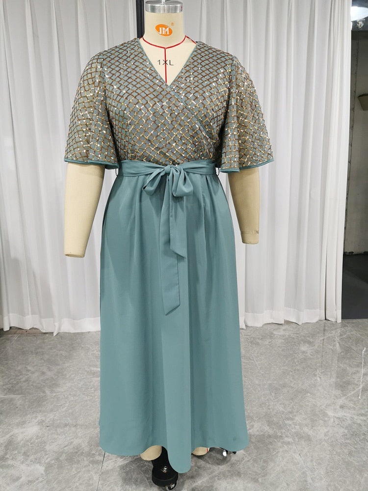 TOLEEN Clearance Price Women Plus Size Large Maxi Dresses 2022 Summer Chic Elegant Long Evening Party Wedding Festival Clothing
