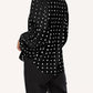 Fashion Tunics Women White Shirts Polka Dot Elegant Blouses