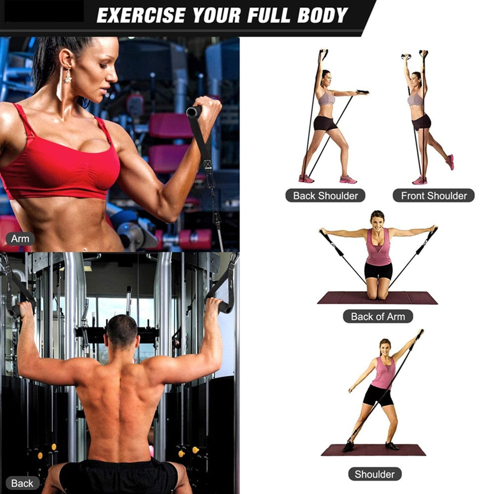 Yoga Loop Latex Resistance Bands Set Rubber Exercise Fitness Equipment