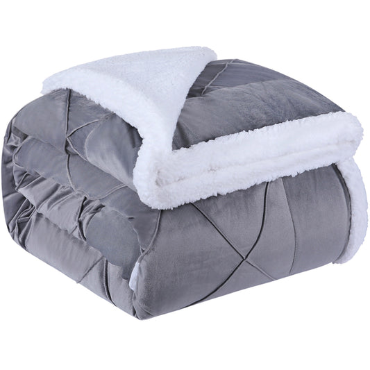 Furry Throw Blanket Warm Cashmere Bedspread Winter Bed Covers