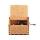 New Wooden Hand Crank Music Box Merry Christmas Music Theme