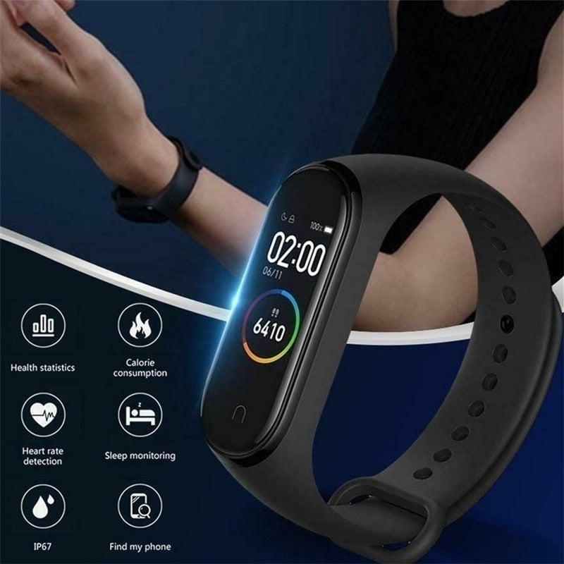M4 Smart Bracelet Heart Rate Monitoring Blood Pressure Blood Oxygen Information
