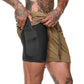 Sport Shorts Men Sportswear Double-deck Running Shorts 2 In 1 Bottoms