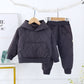 2020 Autumn Winter Suit for Girls Boys Hooded Coat Set