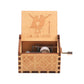 New Wooden Hand Crank Music Box Merry Christmas Music Theme