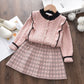 Girls Autumn Clothes Kids Winter Sweater Dress Woollen Long Sleeve
