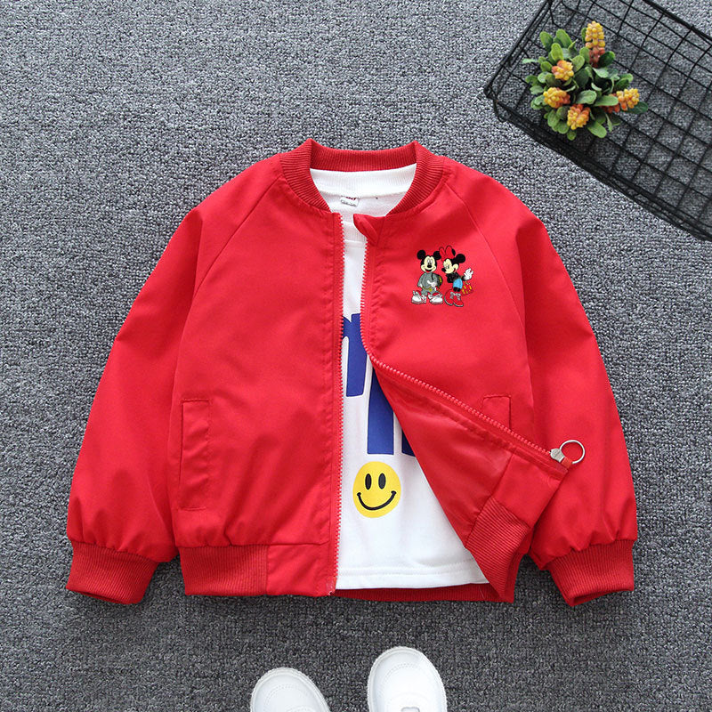Autumn Girl Cartoon Jacket Minnie Mickey Mouse Frozen