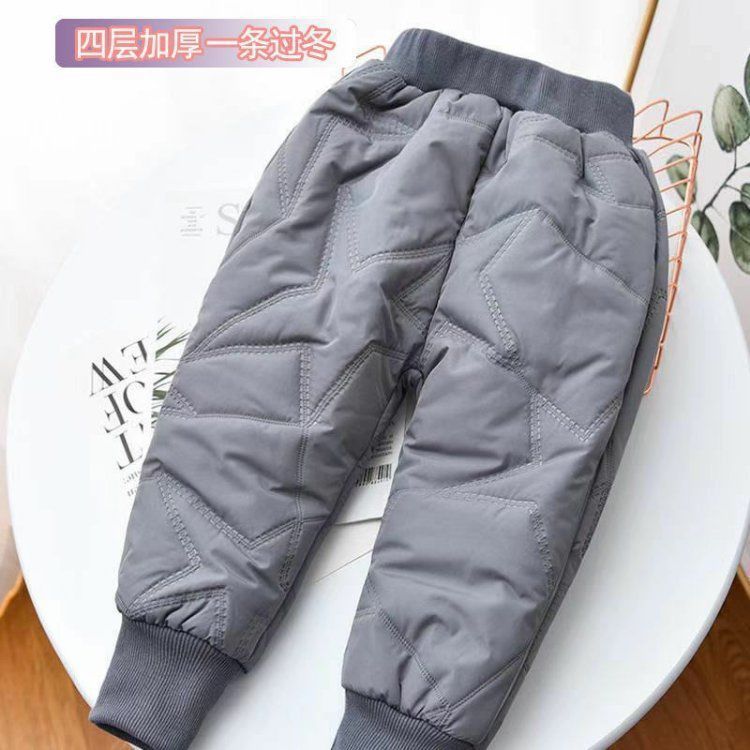 New Baby Boys Clothing Warm Cashmere Jeans Pants