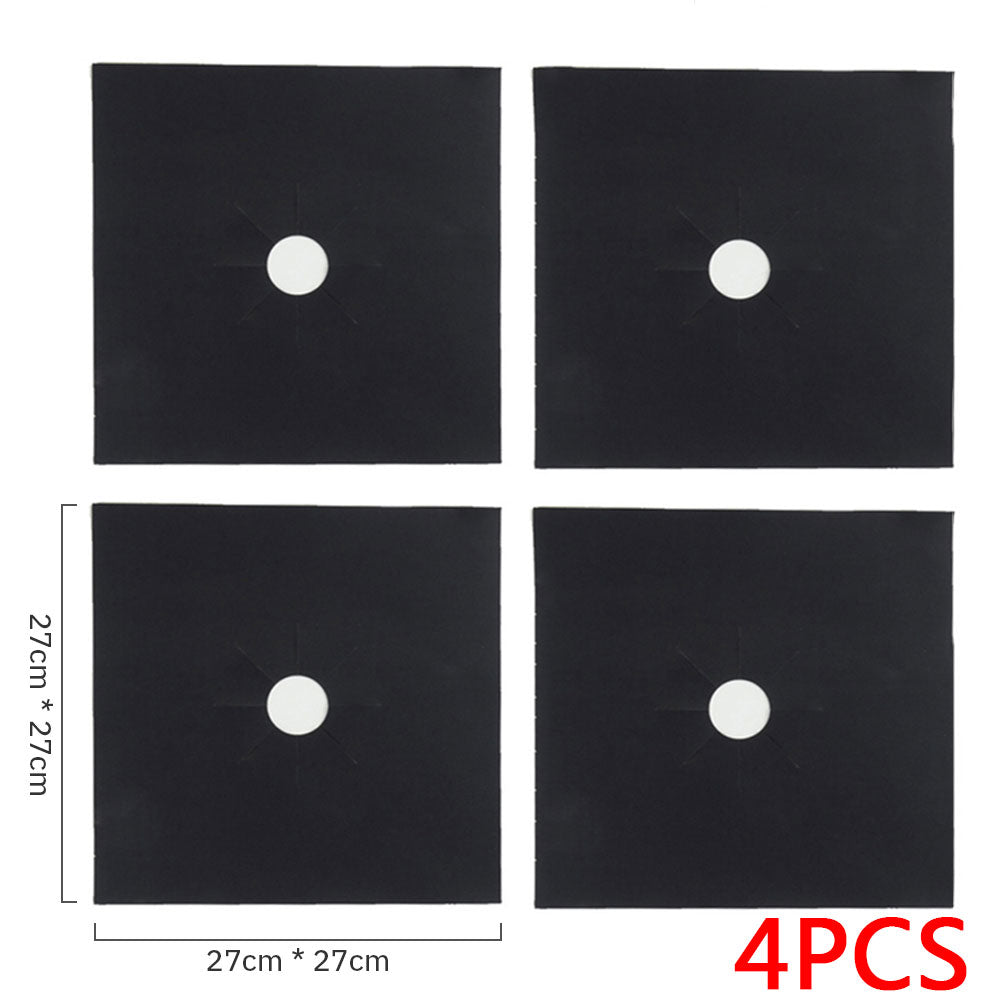 4/6/8Pcs Gas Stove Protector Cooker Cover Liner Clean Mat Pad