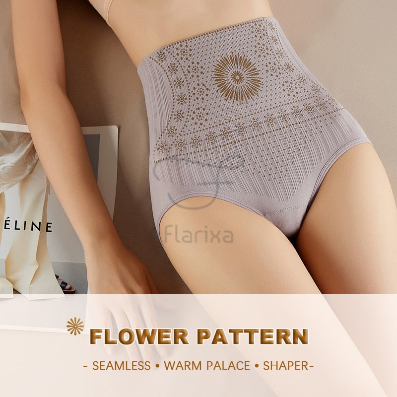 Seamless Women Panties High Waist Flat Belly Panties