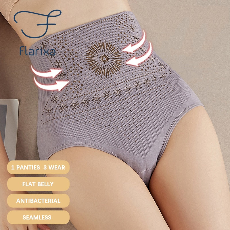 Seamless Women Panties High Waist Flat Belly Panties