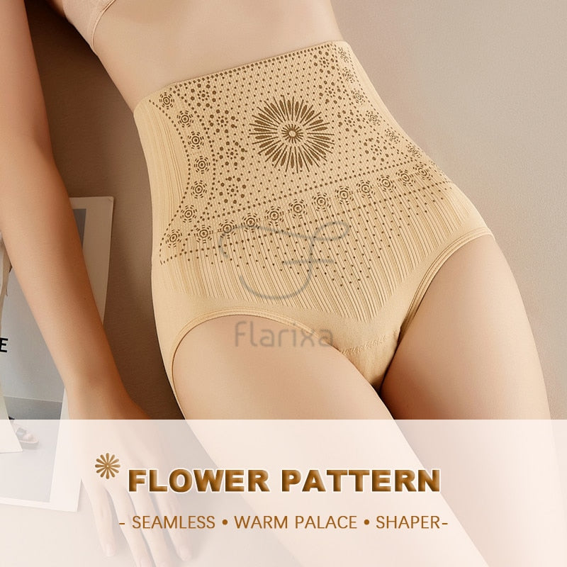Seamless Women Panties High Waist Flat Belly Panties