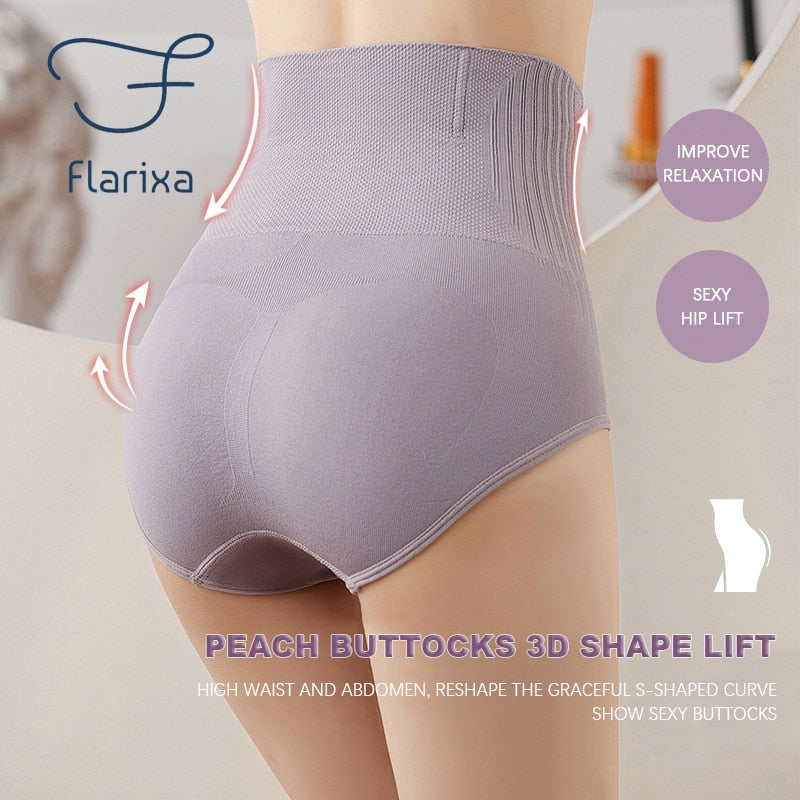 Seamless Women Panties High Waist Flat Belly Panties