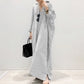 Fashion Cotton Linen Striped Cardigan Loose Large Casual